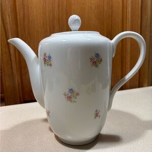 Rosenthal White Floral Teapot ( Helena Pattern).